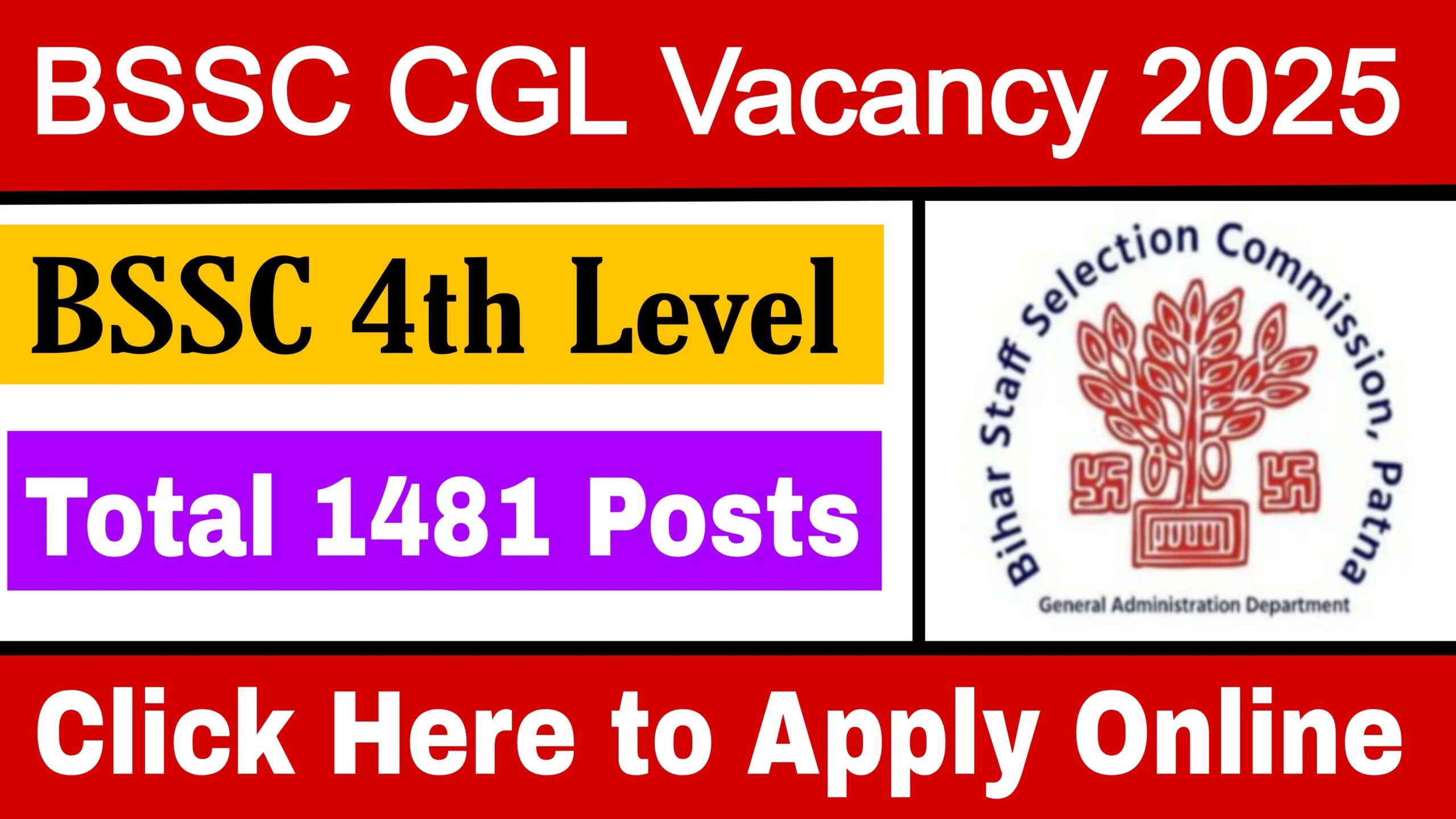 BSSC CGL Vacancy 2025