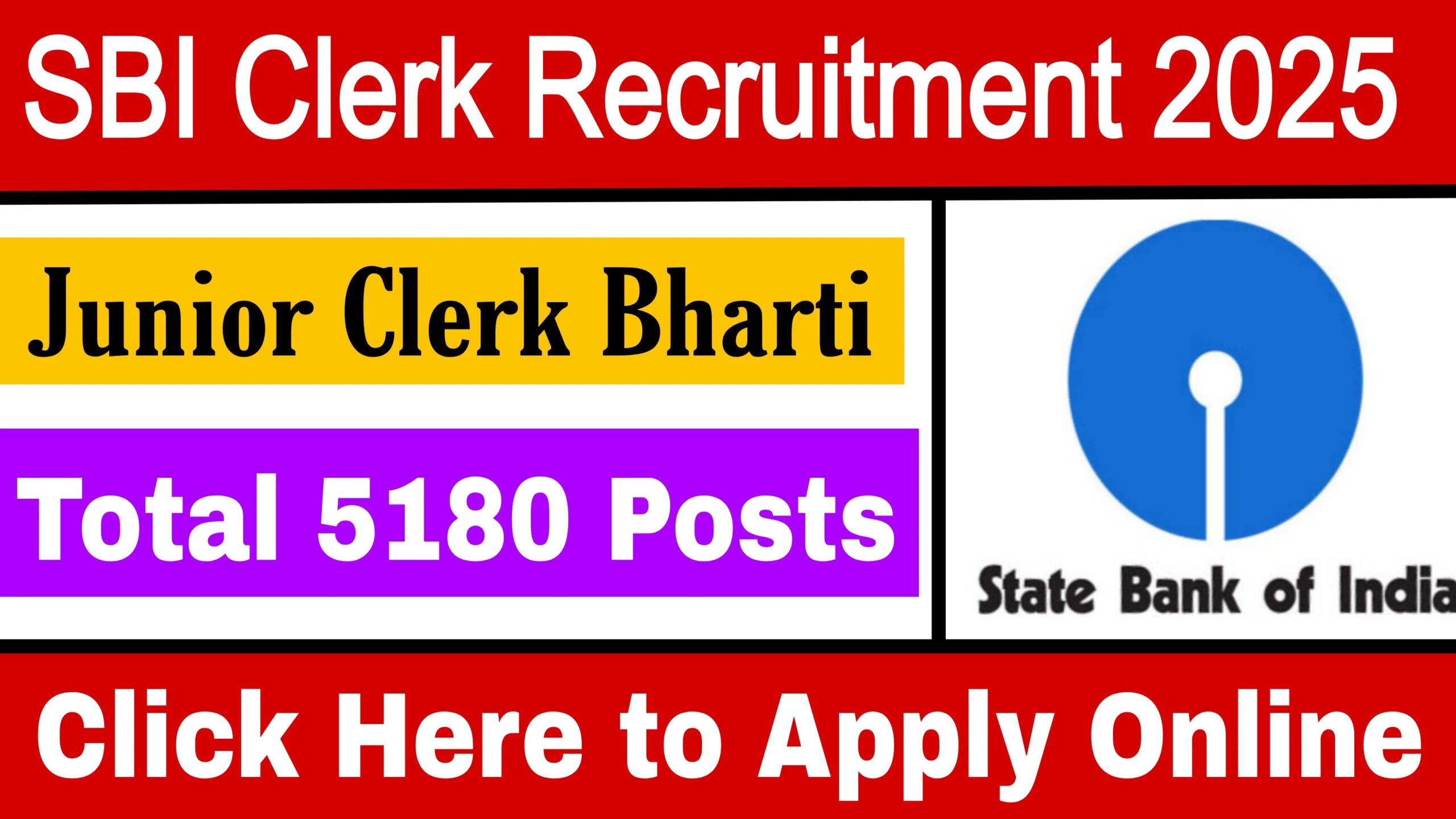 SBI Clerk Recruitment 2025